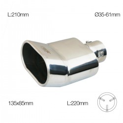 ΑΚΡΟ/ΜΠΟΥΚΑ ΕΞΑΤΜΙΣΗΣ ΧΡΩΜΙΟΥ 35-61mm (ΜΗΚΟΣ 210mm - ΔΙΑΜΕΤΡΟΣ ΕΞΩΤΕΡΙΚΗ 135x85mm) SIMONI RACING - 1 TEM ΑΚΡΟ/ΜΠΟΥΚΑ ΕΞΑΤΜΙΣΗΣ ΧΡΩΜΙΟΥ 35-61mm (ΜΗΚΟΣ 210mm - ΔΙΑΜΕΤΡΟΣ ΕΞΩΤΕΡΙΚΗ 135x85mm) SIMONI RACING - 1 TEM