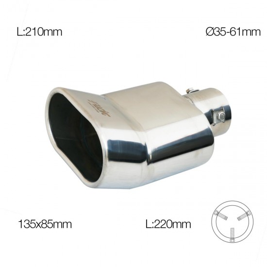 ΑΚΡΟ/ΜΠΟΥΚΑ ΕΞΑΤΜΙΣΗΣ ΧΡΩΜΙΟΥ 35-61mm (ΜΗΚΟΣ 210mm - ΔΙΑΜΕΤΡΟΣ ΕΞΩΤΕΡΙΚΗ 135x85mm) SIMONI RACING - 1 TEM ΑΚΡΟ/ΜΠΟΥΚΑ ΕΞΑΤΜΙΣΗΣ ΧΡΩΜΙΟΥ 35-61mm (ΜΗΚΟΣ 210mm - ΔΙΑΜΕΤΡΟΣ ΕΞΩΤΕΡΙΚΗ 135x85mm) SIMONI RACING - 1 TEM