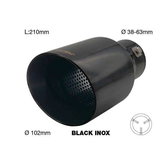 ΑΚΡΟ (ΜΠΟΥΚΑ) ΕΞΑΤΜΙΣΗΣ INOX ΜΑΥΡΗ ΣΤΡΟΓΓΥΛΗ 38>63mm (ΜΗΚΟΣ: 210mm/ ΔΙΑΜΕΤΡΟΣ ΕΞΩΤΕΡΙΚΗ 102mm) SIMONI RACING - 1 TEM. ΑΚΡΟ (ΜΠΟΥΚΑ) ΕΞΑΤΜΙΣΗΣ INOX ΜΑΥΡΗ ΣΤΡΟΓΓΥΛΗ 38>63mm (ΜΗΚΟΣ: 210mm/ ΔΙΑΜΕΤΡΟΣ ΕΞΩΤΕΡΙΚΗ 102mm) SIMONI RACING - 1 TEM.