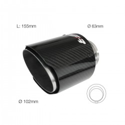 ΑΚΡΟ ΕΞΑΤΜΙΣΗΣ TRX96C REAL CARBON 63-102mm ΜΗΚΟΣ 155mm ΑΚΡΟ ΕΞΑΤΜΙΣΗΣ TRX96C REAL CARBON 63-102mm ΜΗΚΟΣ 155mm
