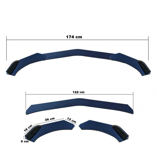 ΔΙΑΚΟΣΜΗΤΙΚΟ SPOILER ΠΡΟΦΥΛΑΚΤΗΡΑ LIP SPLITTER CARBON LOOK 3ΤΕΜ. ΔΙΑΚΟΣΜΗΤΙΚΟ SPOILER ΠΡΟΦΥΛΑΚΤΗΡΑ LIP SPLITTER CARBON LOOK 3ΤΕΜ.
