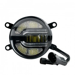 DRL ΚΑΙ ΦΩΣ ΟΜΙΧΛΗΣ 12V ΠΡΟΣΘΕΤΟ DAYTIME ΔΙΕΘΝΗ ΣΤΡΟΓΓΥΛΟ 90mm DRL ΚΑΙ ΦΩΣ ΟΜΙΧΛΗΣ 12V ΠΡΟΣΘΕΤΟ DAYTIME ΔΙΕΘΝΗ ΣΤΡΟΓΓΥΛΟ 90mm