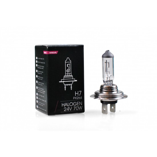 H7 24V 70W PX26d STANDARD ΑΛΟΓΟΝΟΥ ΚΟΥΤΙ 1ΤΕΜ. M-TECH H7 24V 70W PX26d STANDARD ΑΛΟΓΟΝΟΥ ΚΟΥΤΙ 1ΤΕΜ. M-TECH