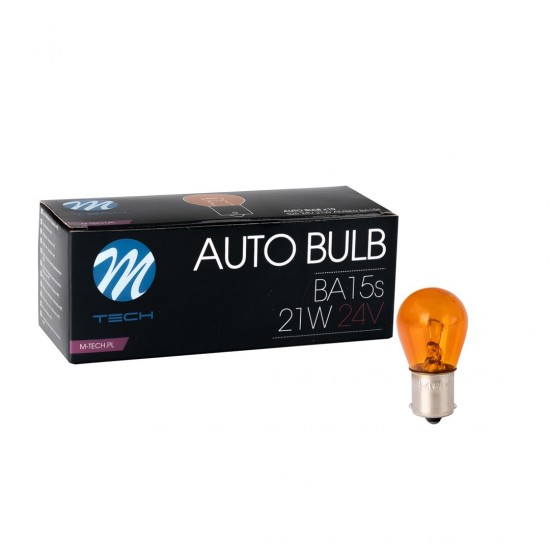 ΛΑΜΠΑΚΙΑ LED S25 24V 21W BA15s ΠΟΡΤΟΚΑΛΙ ΑΛΟΓΟΝΟΥ ΣΕ ΚΟΥΤΙ M-TECH - 10 ΤΕΜ. ΛΑΜΠΑΚΙΑ LED S25 24V 21W BA15s ΠΟΡΤΟΚΑΛΙ ΑΛΟΓΟΝΟΥ ΣΕ ΚΟΥΤΙ M-TECH - 10 ΤΕΜ.