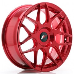 JAPAN RACING 18 17×7 ET20-40 Blank Platinum Red