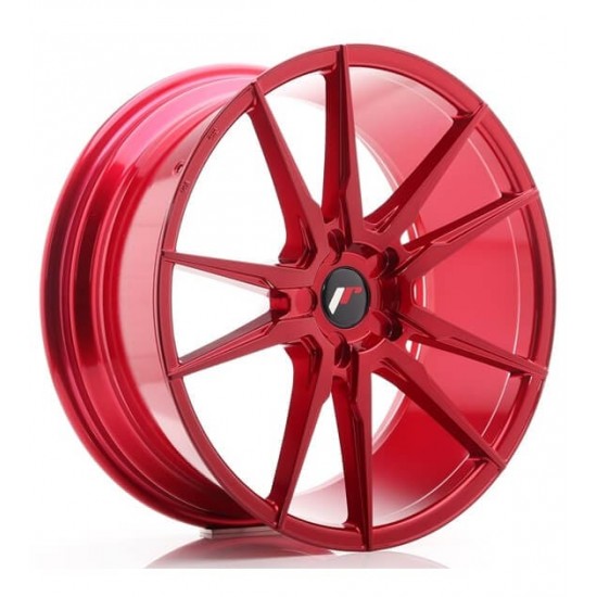 JAPAN RACING 21 17×7 ET35-40 Blank Platinium Red
