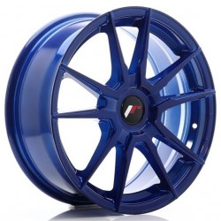 JAPAN RACING 21 17×7 ET25-40 Blank Platinium Blue