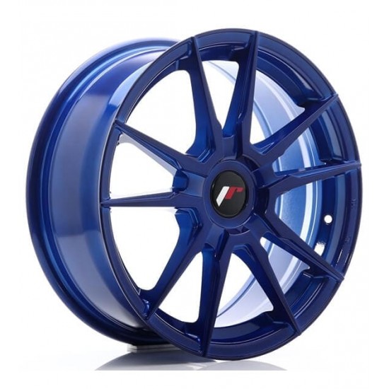 JAPAN RACING 21 17×7 ET25-40 Blank Platinium Blue