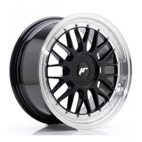 JAPAN RACING 23 16×7 ET20-45 BLANK Gloss Black w/Machined Lip