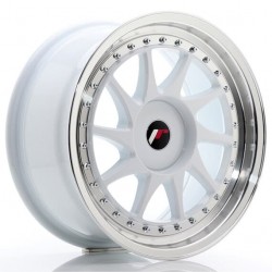 JAPAN RACING 26 16×8 ET25 4×100/108 White w/Machined Lip  JAPAN RACING 26 16×8 ET25 4×100/108 White w/Machined Lip