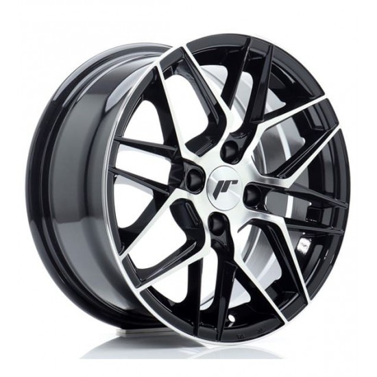 JAPAN RACING 28 16×7 ET40 4×100 Gloss Black Machined Face