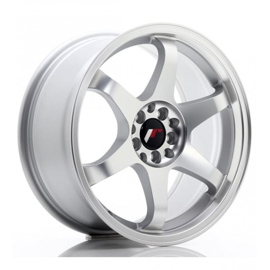 JAPAN RACING 3 17×8 ET35 5×100/114 Matt Silver Machined Face