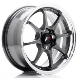 JAPAN RACING 5 16×7 ET30 4×100/108 Gun Metal w/Machined Lip JAPAN RACING 5 16×7 ET30 4×100/108 Gun Metal w/Machined Lip