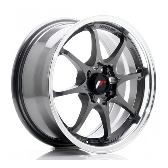 JAPAN RACING 5 16×7 ET30 4×100/108 Gun Metal w/Machined Lip
