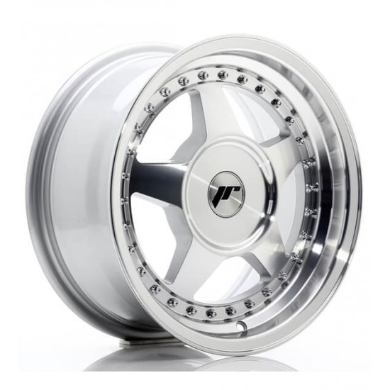 JAPAN RACING 6 17×9 ET25 5×114/120 Silver Machined Face
