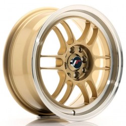 JAPAN RACING 7 16×7 ET38 4×100/114 Gold w/Machined Lip JAPAN RACING 7 16×7 ET38 4×100/114 Gold w/Machined Lip
