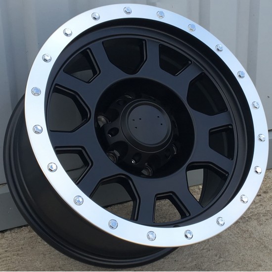 4X4 13 8×16 5×139,7 ET-25 Black Matt Face Machined 4X4 13 8×16 5×139,7 ET-25 Black Matt Face Machined