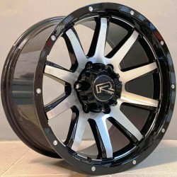4X4 1303 9×17 5×120 ET0 Black Face Machined