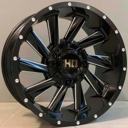 4X4 1323 9×18 6×139,7 ET0 Black Matt Face Machined