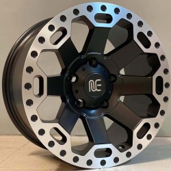 4X4 1376 9×17 5×127 ET0 Matt Black Lip