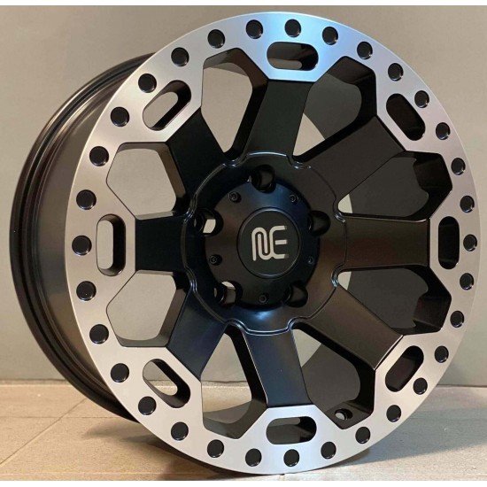 4X4 1376 9×17 5×127 ET0 Matt Black Lip