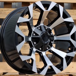 4X4 1521 9×18 6×139,7 ET0 Black Face Machined