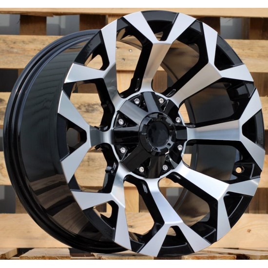 4X4 1521 9×18 6×139,7 ET0 Black Face Machined