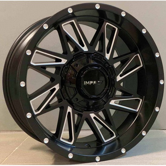 4X4 1544 9×18 5×120/127 ET-12 Black Matt Face Machined