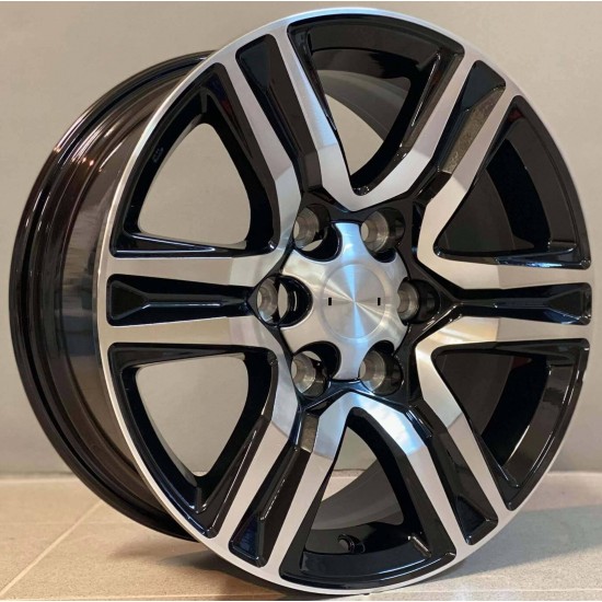 4X4 1596 7,5×17 6×139,7 ET30 Black Face Machined