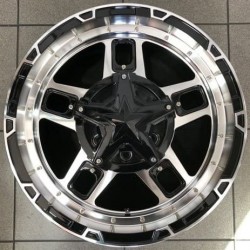 4X4 1688 9×17 6×139,7 ET15 Black Face Machined