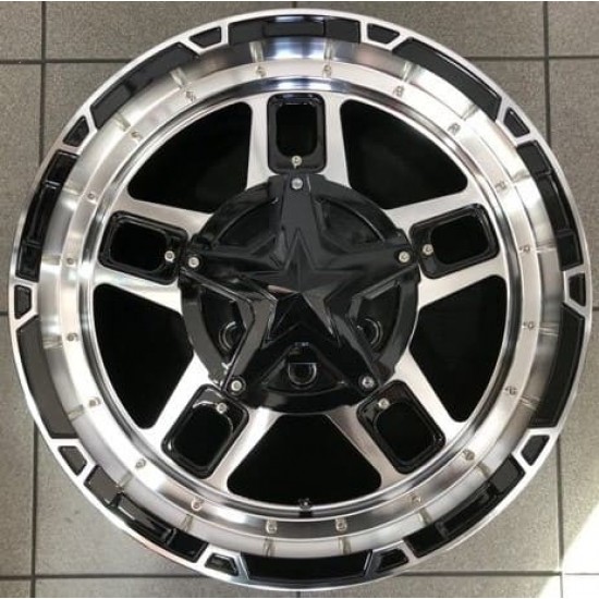 4X4 1688 9×17 6×139,7 ET15 Black Face Machined