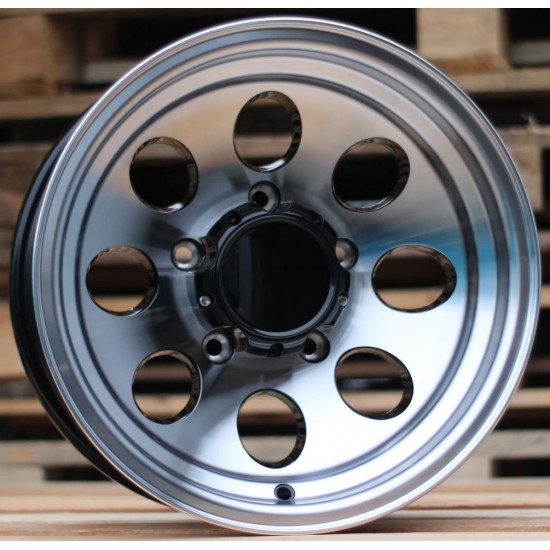 4X4 171 8×16 6×139,7 ET5 Black Face Machined