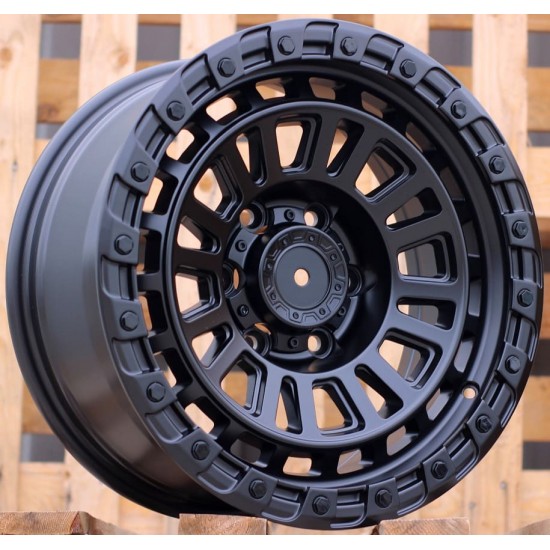 4X4 182 8×17 6×139,7 ET0 Matt Black