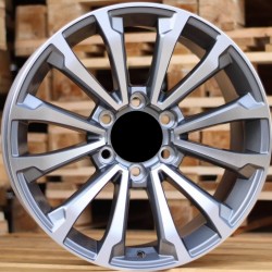 4X4 203 7,5×18 6×139,7 ET25 Gun Metal Face Machined