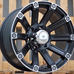 4X4 210 8,5×17 6×139,7 ET0 Matt Black Lip