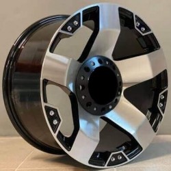 4X4 3032 9×17 6×139,7 ET-12 Black Face Machined