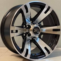 4X4 311 8×16 5×139,7 ET0 Black Face Machined