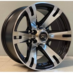 4X4 311 8×16 5×139,7 ET0 Black Face Machined