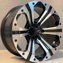 4X4 376 8,5×17 6×139,7 ET10 Black Face Machined