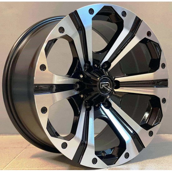 4X4 376 8,5×17 6×139,7 ET10 Black Face Machined