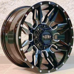 4X4 396 9×17 6×139,7 ET-12 Glossy Black Lip