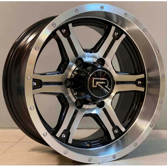 4X4 5031 8×16 6×139,7 ET-20 Black Face Machined