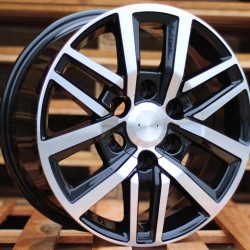 4X4 5075 7,5×17 6×139,7 ET25 Black Face Machined
