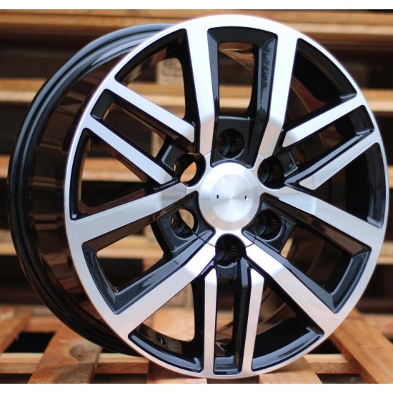 4X4 5075 7,5×18 6×139,7 ET25 Black Face Machined