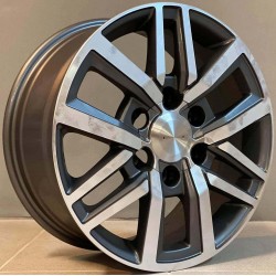 4X4 5075 7,5×17 6×139,7 ET25 Gun Metal Face Machined