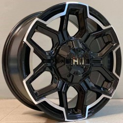 4X4 5260 8×17 5×110/120 ET20 Black Face Machined