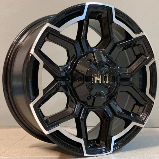 4X4 5260 8×17 5×110/120 ET20 Black Face Machined