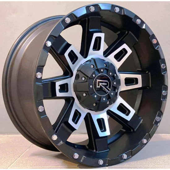 4X4 5261 9×18 6×135/139,7 ET0 Black Matt Face Machined