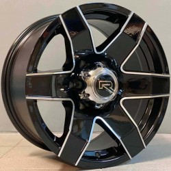 4X4 5304 8×16 6×139,7 ET-15 Black Face Machined