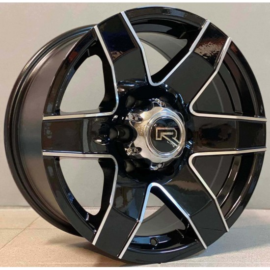 4X4 5304 8×16 6×139,7 ET-15 Black Face Machined